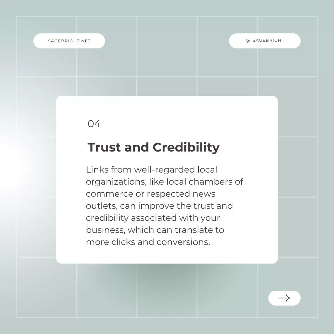 How Local Linking Helps Local SEO - Trust and Credibility