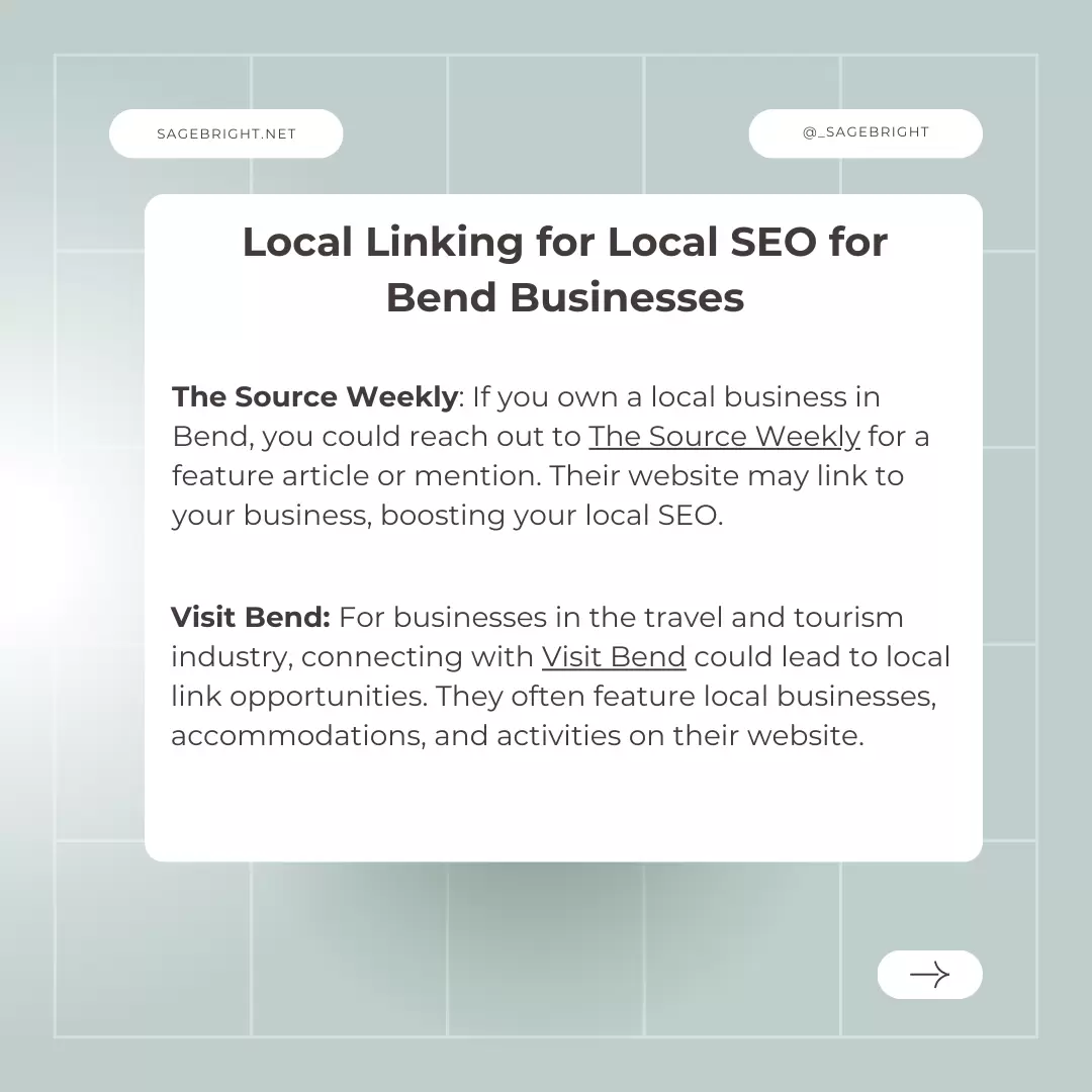 Local Linking for Bend 1